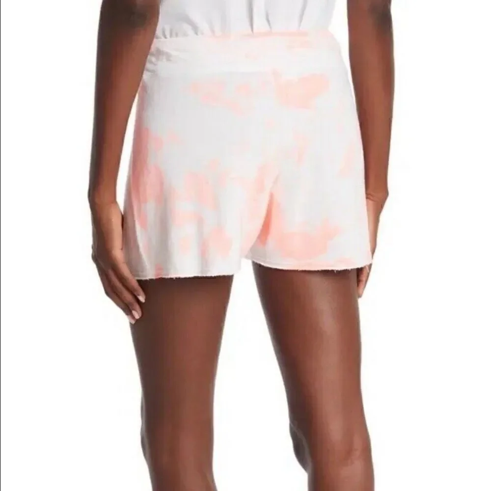 SUNDRY Tie Dye Drawstring Short Pop Peach Size 3 / Large - Picture 2 of 7